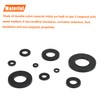 100 Pieces M8 Black Nylon Flat Washers, Plastic Washers, Inner