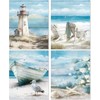 4 Pack Beach Diamond Painting Kits for Adults, 5D Landscape