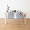 LinenMe Jazz Cotton Linen Napkins, Set of 4, Blue