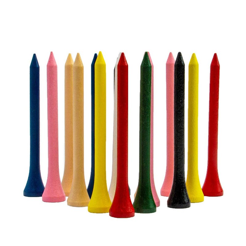 THIODOON Golf tees 54mm Less Friction Wooden Tees Training for