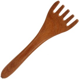 Moreinday Scalp Massager, Massage Comb for Scalp Gua Sha, Wooden Foot Massager - Sandalwood