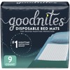 Goodnites Disposable Bed Pads/Mats for Bedwetting, 2.4 x 2.8 ft,