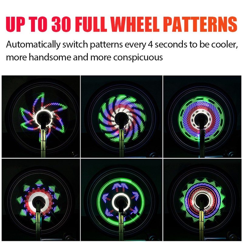 Wheels Spoke Light Waterproof Wheel Rim Lights Spoke Lights with