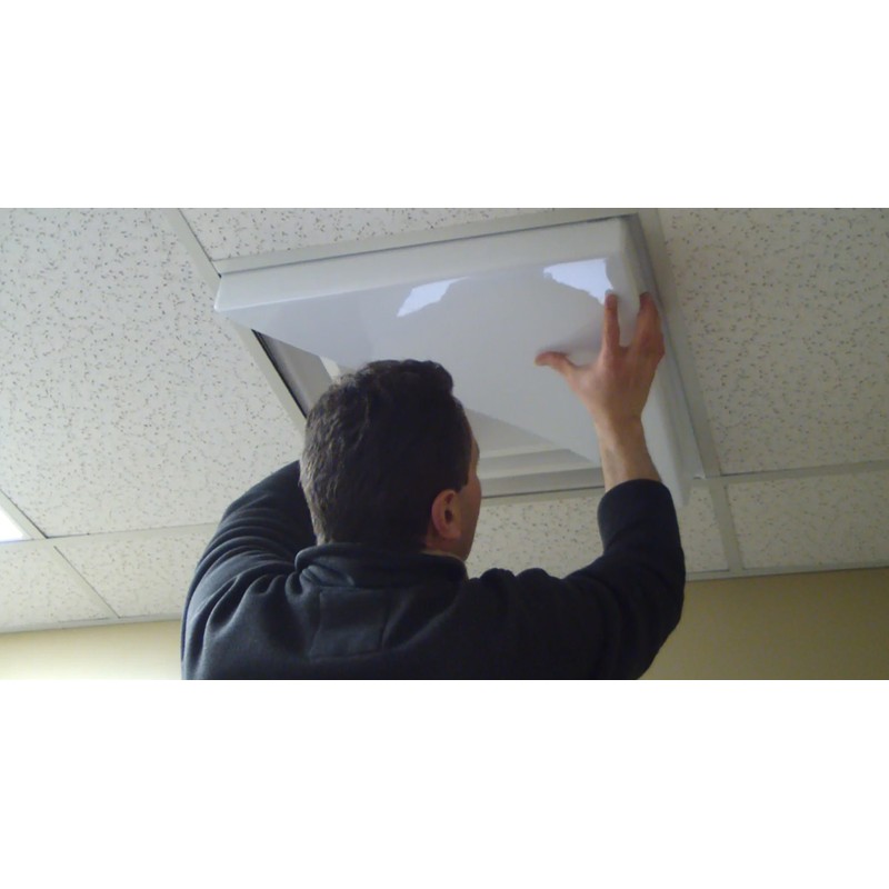 Corner Air Diverter (Triangle) for 2'x2' Ceiling Air Diffuser-Package of