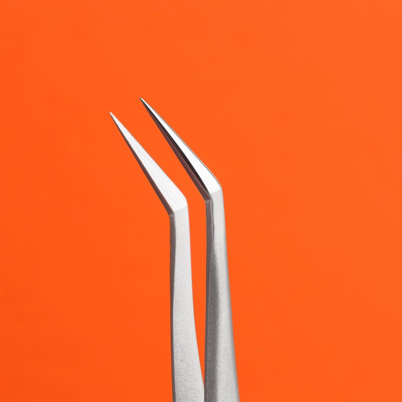 STALEKS PRO Professional Tweezers for False Eyelash Extension Volume Modeling