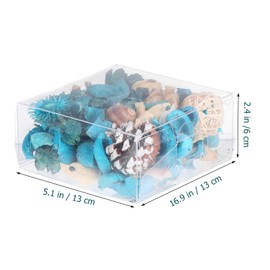 HOMSFOU 1 set and Fragrance Aroma Vase Potpourri Flower Home Conch Bags Filler Ball Decoration Shell Bag Coastal Balls Scented from Sea White Dried Center Table Fresh Decorative