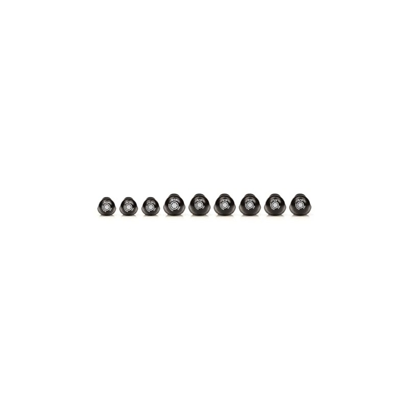 TEKTON Hex High-Torque Black Oxide Blade Screwdriver Set, 9-Piece (5/64-3/32,