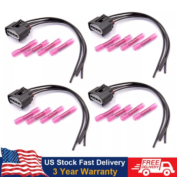 Unbranded Ignition Coil Pigtail Connector Repair Harness Kit Set 4pc