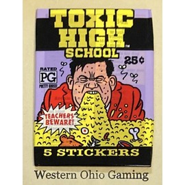 Topps 1991 Toxic High School Sticker Packs NEW