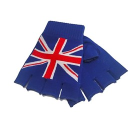 2 Brothers Unlimited Inc 2BU UK BRITISH FLAG FINGERLESS GLOVES