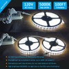 120V Dimmable LED Strip Light 5000K Day White, Rope Dimming