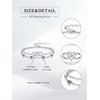 Wildari Infinity Abalone Bracelet 925 Sterling Silver Double Strand Heart