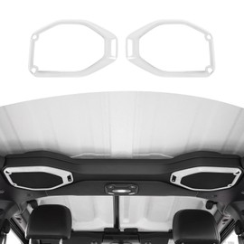 RT-TCZ for Wrangler JL Top Roof Speaker Cover Trim White for Jeep Wrangler JL JLU Gladiator JT 2018-2023 White Interior Accessories 2pcs