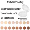 BaeBlu Organic LUX Liquid Foundation SAMPLES, Toffee, Cinnamon, Coffee