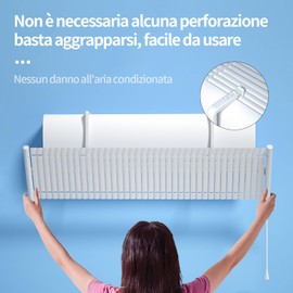Wind Deflectors Air Conditioner Adjustable Metal Universal Air Conditioner for Home/Office, Pregnant Women, Elderly, Newborn Chochoyah