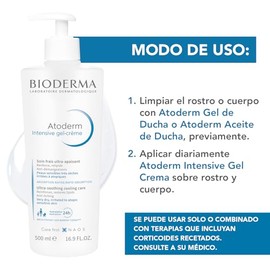 BIODERMA, Atoderm, Intensive Gel Crema, Hidratación Ultraligera, Skincare Piel Muy Seca con Tendencia Atópica, 500ML