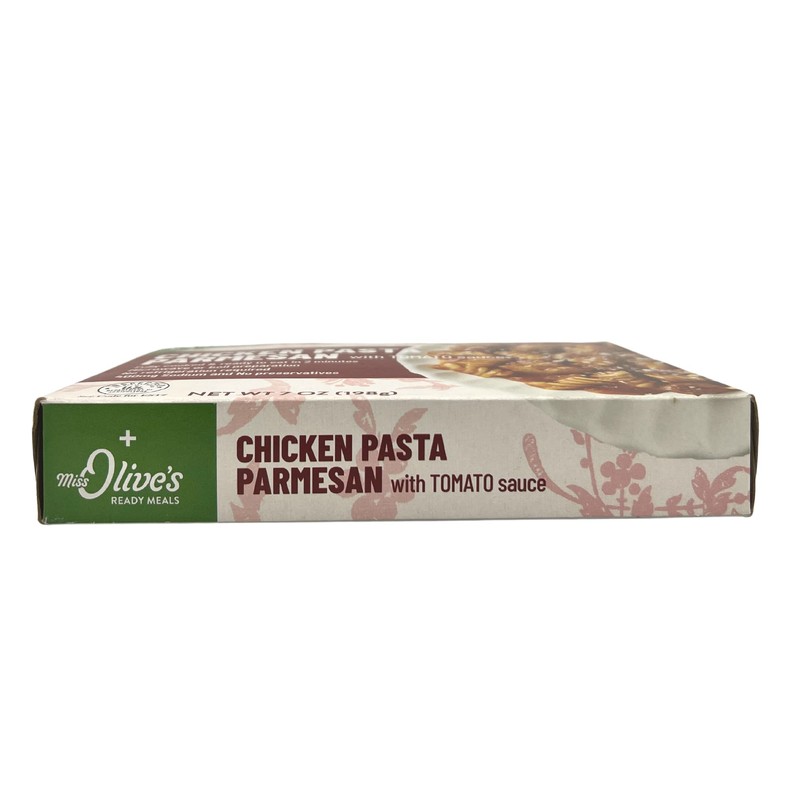 MISS OLIVE'S Chicken Pasta Parmesan with Tomato Sauce Microwavable Meal
