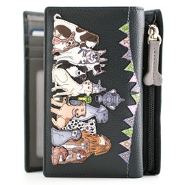 Mala Leather Beau's Best in Show Large Tri Fold Purse - 3660 89