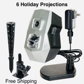 Wisely Multi Holiday Large House LED Logo Projector Christmas July 4th New Years