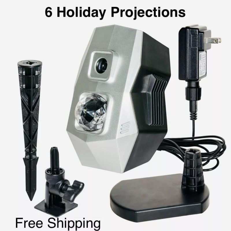 Wisely Multi Holiday Large House LED Logo Projector Christmas July