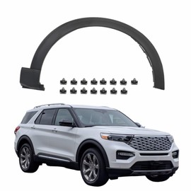 WFLNHB Black Passenger Right Side Front Wheel Arch Trim Fender-flares Replacement for 2020 2021 Explorer LB5Z16038AA