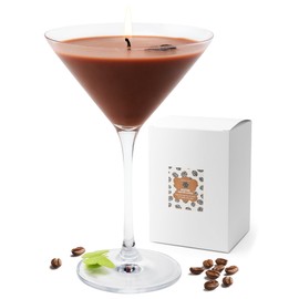 Mosthink Espresso Martini Scented Candle for Home, 100% Natural Soy Wax Coffee Candles Gift for Women Man Bar Scented, 12.7oz Aromatherapy Candles Birthday Christmas Housewarming Spa Relaxation