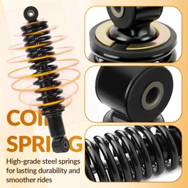 CLUBRALLY Yamaha Heavy Duty Rear Shock Absorber Spring Set, Applicable to 1995-Up Yamaha G16, G19, G22, G29 Gas & Electric Golf Cart, OEM# JN4-F2210-00-00, JN3-F2210-00, JW2-F2210-10