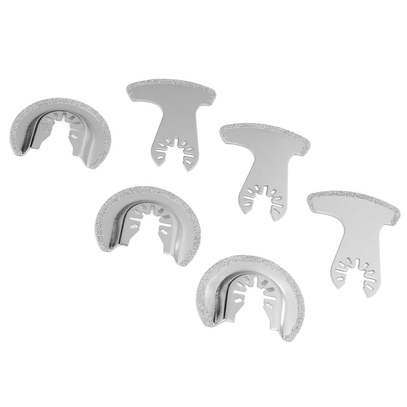 6PCS Diamond Segment Oscillating Blades Woodworking Carbide Multifunctional Saw Blade