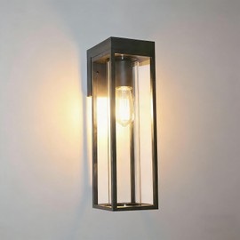 Dandray Outdoor Wall Sconce Light Fixture, Outside Exterior Porch Wall Light, Aluminum Rustproof & Weatherproof Modern Light for House Front Door, Garage, Garden, Patio (Black)