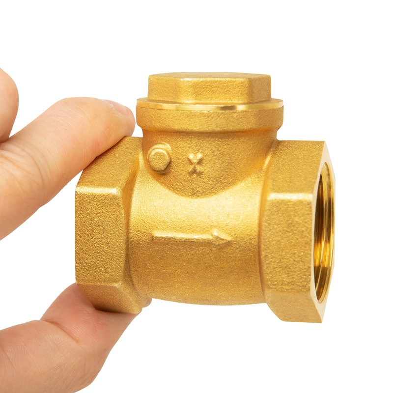 ChillWaves Brass Swing Check Valve DN32 1-1/4" Female Thread, One-Way