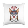 Patriotic Corgi 4th of July USA Flag Dog Independence Day