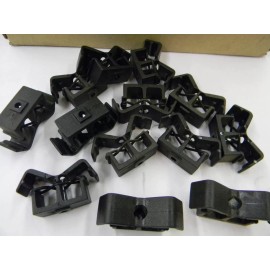 Unbranded/Generic New Lot of 10 Double Hose / Wiring Clamp with Snap lock  C3