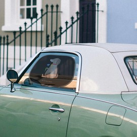 Mr. & Mrs. Panda Car Sun Shade Dog Flower Gift Dog Sun Protection Children Mummy Dog Sun Protection for Car Dog Owners