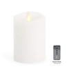 Luminara Flameless Pillar Candle, Small (4.5 inches, Unscented) Real-Flame Effect,