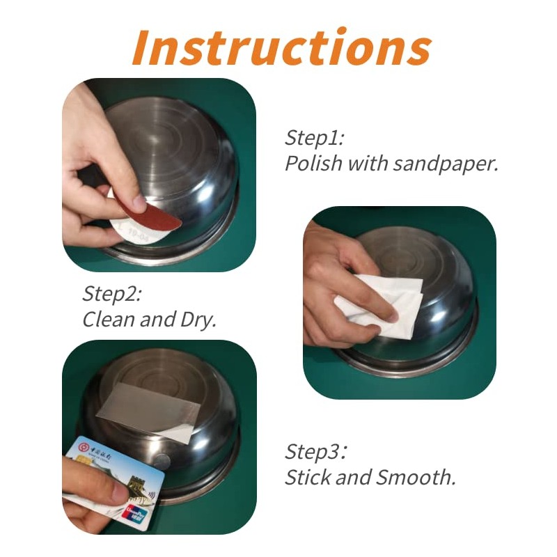 YOOOYOOO 12PCS Professional Aluminum Patch Repair Leaking Kit for Kitchen