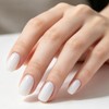 Uñas postizas blancas cortas cuadradas – 32 piezas de uñas
