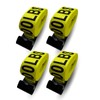 TORQUE 4 PCS Heavy Duty Winch Straps 4'' x 30'