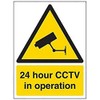 V Safety Security Notice, Cctv In Operation Sign - Portrait