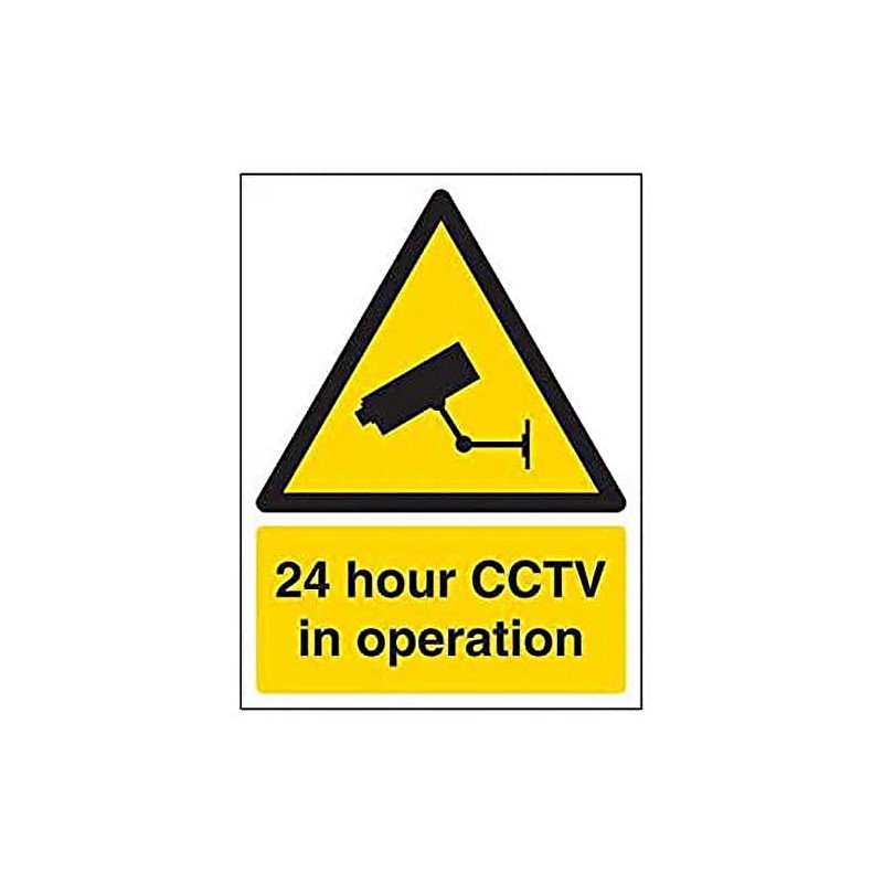 V Safety Security Notice, Cctv In Operation Sign - Portrait