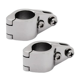 JT-HLM 22mm Hinged Jaw 316 Stainless, bimini fitting 22mm, Boat Hinged Upper Jaw Slide,Jaw Slide Hinged Bimini fitting Top Hinge Rail Mount (2pcs)