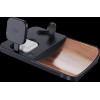 AT&T 3-IN-1 Executive Wood Grain Power Tray Qi2 Fast Charge