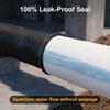 Xanadued 4" Universal Pipe Connector with Snap Lock, Corrugated to