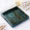 Handicrafts Home Handmade Verdigris Covered Inspired Decorative Tray - 12x12