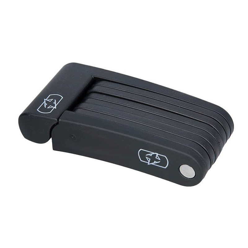 Oxford LinkLock CL Compact Folding Lock. Bicycle Security Lock.,Black,720mm