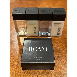 William Roam Travel Set 1oz Shampoo Conditioner Shower Gel Body Lotion Bar Soap