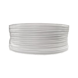 White Vinyl 1" Insert Molding Trim Screw Cover RV Camper Travel Trailer (White, 50 ft)