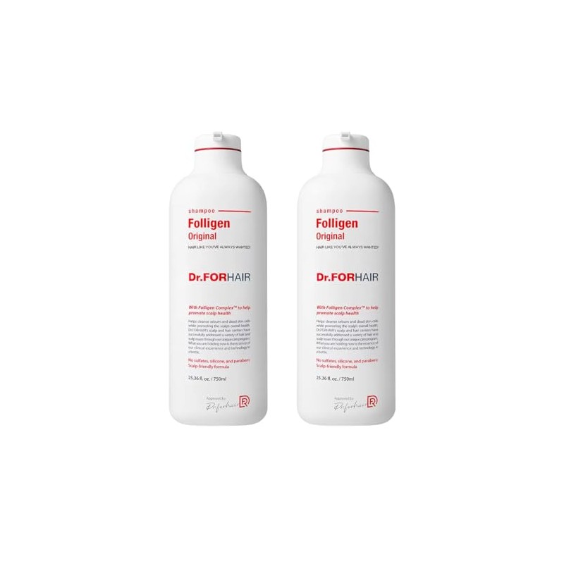 DR. FORHAIR Shampoo Anticaída Pack de 2 Piezas de 750