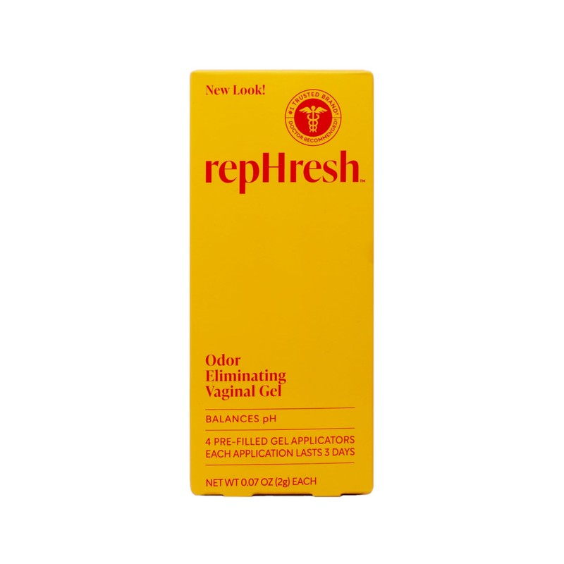 RepHresh Vaginal Gel, Odor Eliminating Gel, 4 ea (Pack of