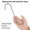 LANIAKEA 10PCS Meat Hook, 8.66'' Stainless Steel Meat Hooks Meat