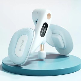 Inner Thigh Exercise Equipment with Counter Rechargeable, Kegel Exerciser, Pelvic Floor Trainer, Hip Trainer for Butt/Arm/Leg, Adjustable Resistance - Color: Blue